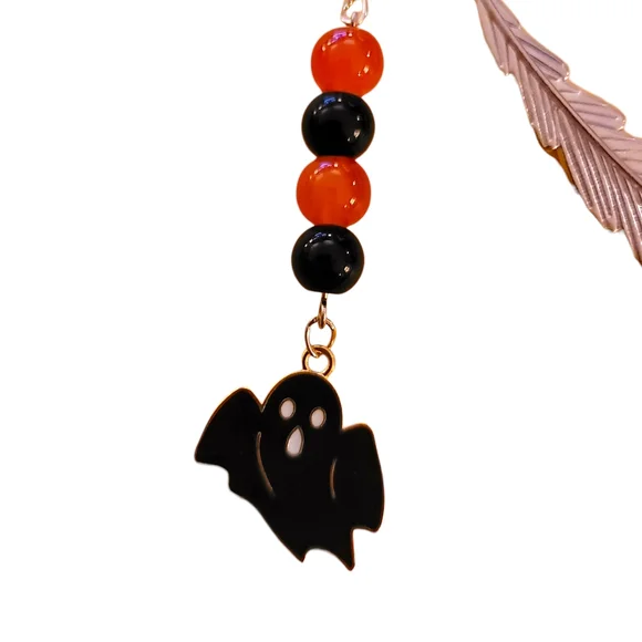 Ghost Charm Feather Bookmark - Picture 3 of 3